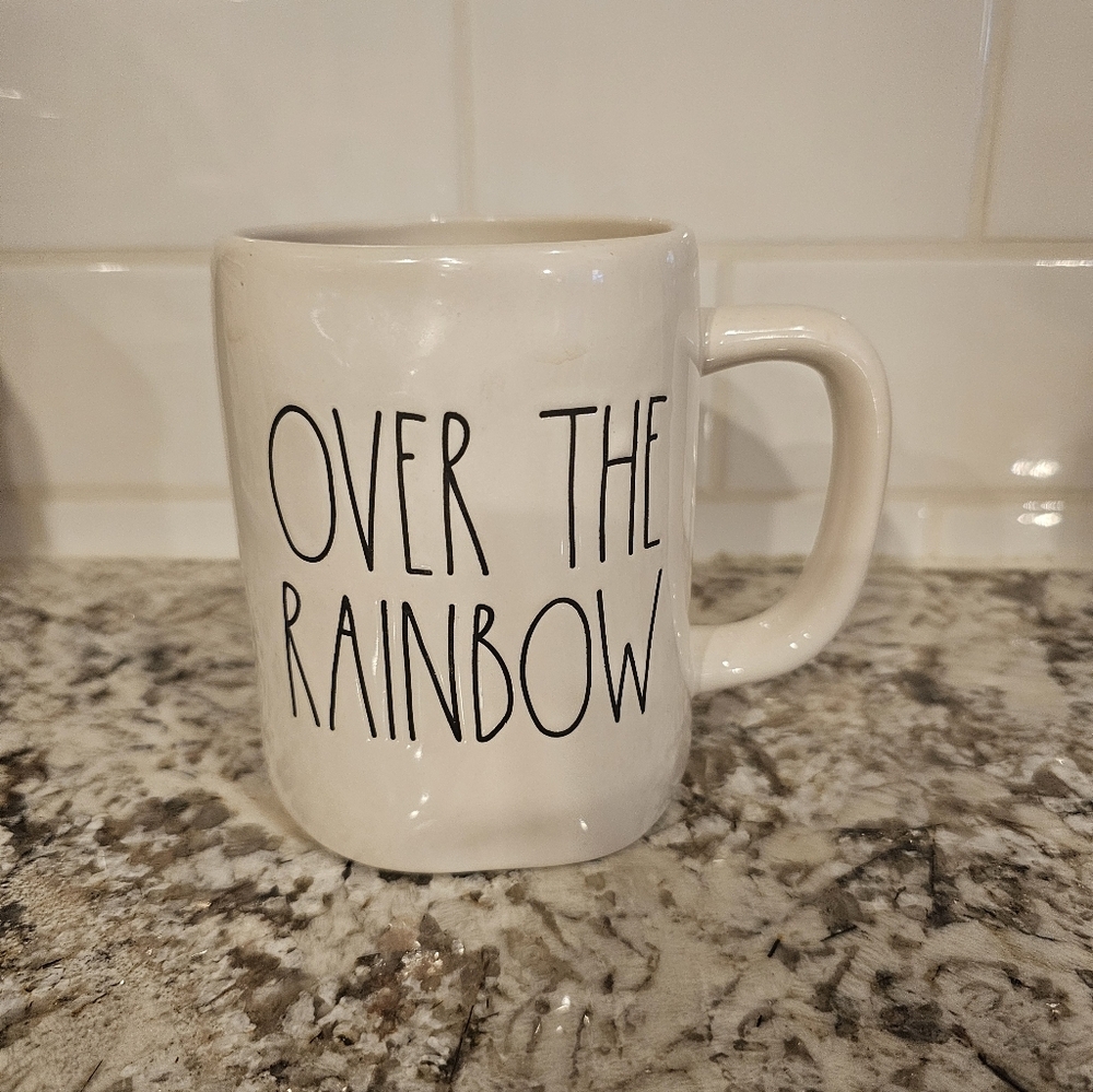 Rae Dunn "OVER THE RAINBOW" Mug Coffe Cup